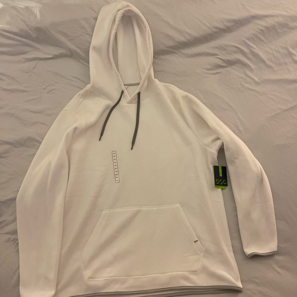 Men’s white hoodie